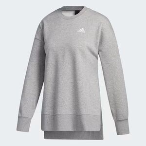 NWT Adidas 3-STRIPES SPLIT HEM CREW SWEATSHIRT Medium